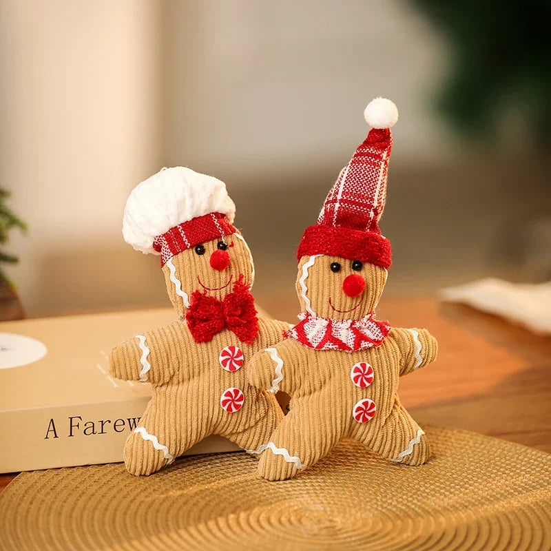 Christmas Decoration Plush Gingerbread No Assembly