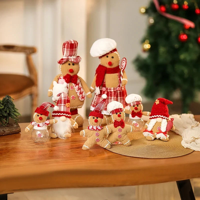 Christmas Decoration Plush Gingerbread No Assembly