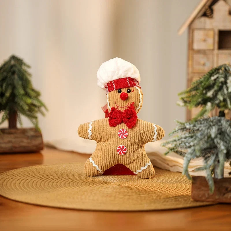 Christmas Decoration Plush Gingerbread No Assembly