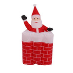 Christmas Decoration Santa Peeking Chimney Weather-Resistant Indoor & Outdoor