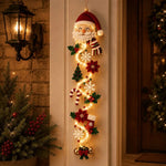 Christmas Door Decoration Illuminated Flat 2D 47.2 Inch