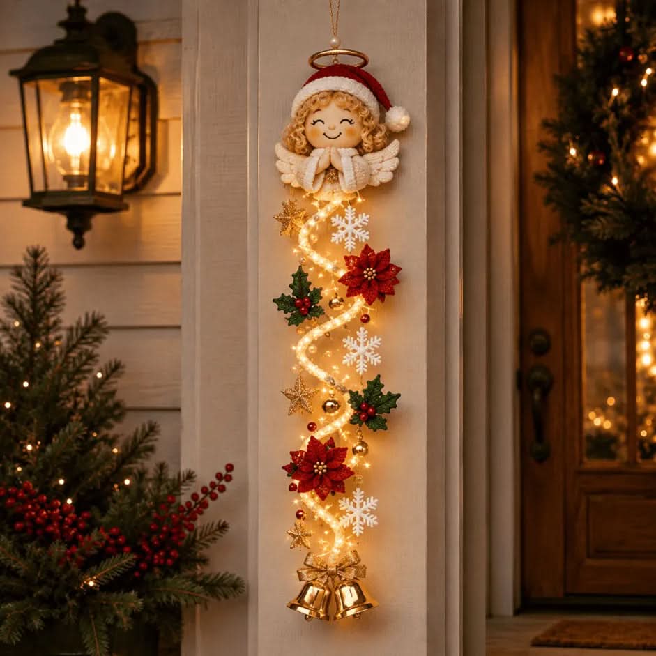 Christmas Door Decoration Illuminated Flat 2D 47.2 Inch