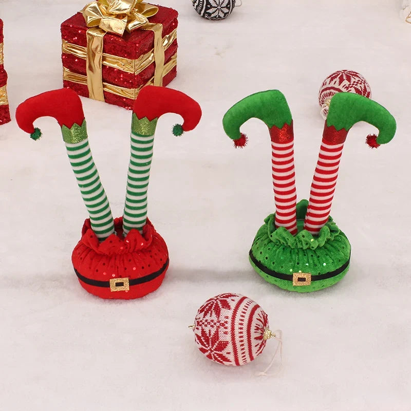 Christmas Elf Decoration Movable Legs Soft Plush
