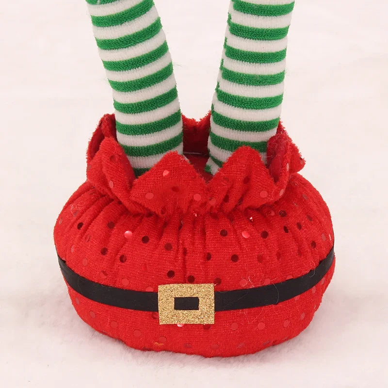 Christmas Elf Decoration Movable Legs Soft Plush