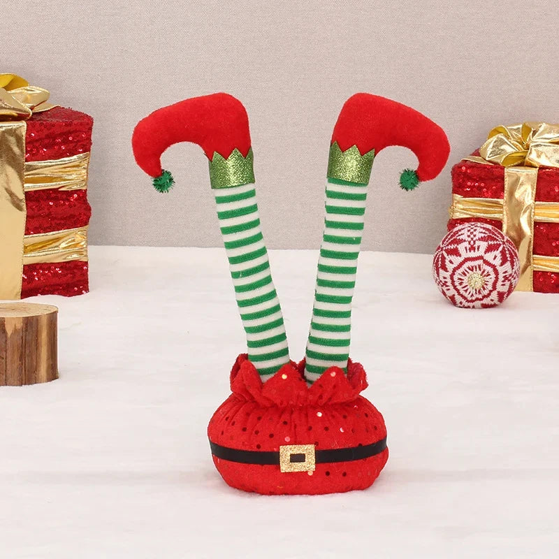 Christmas Elf Decoration Movable Legs Soft Plush