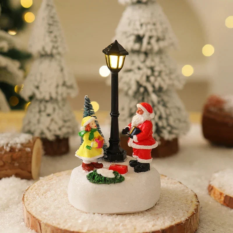 Christmas Figure Integrated Warm LED Lighting