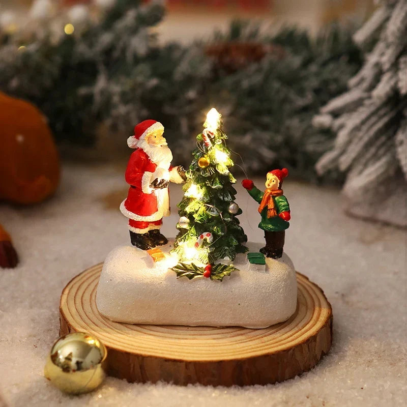 Christmas Figure Integrated Warm LED Lighting