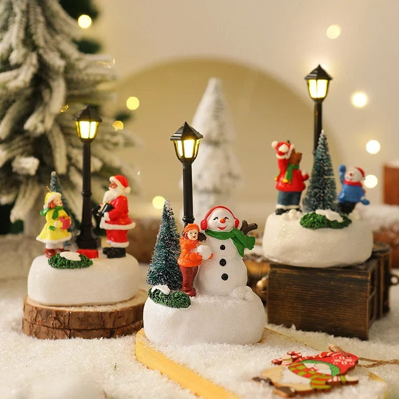 Christmas Figure Integrated Warm LED Lighting