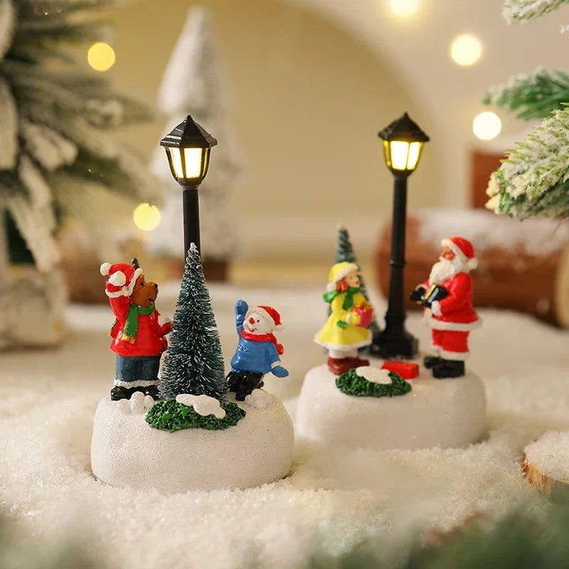 Christmas Figure Integrated Warm LED Lighting