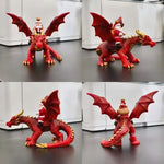 Christmas Figurine Durable Polyresin Santa On Dragon