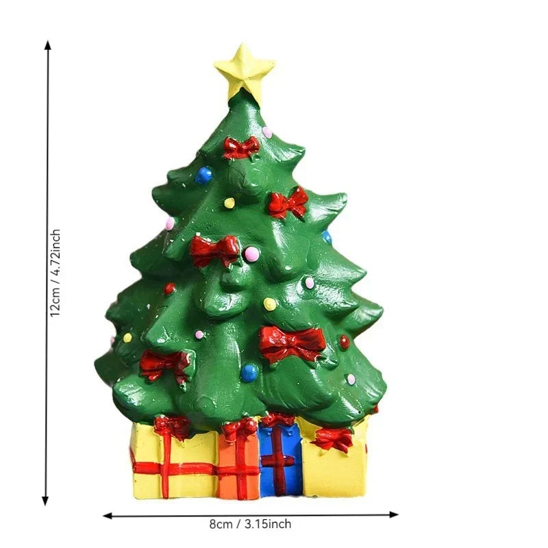 Christmas Figurine Polyresin Weather-Resistant Multi-Color