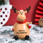 Christmas Figurine Polyresin Weather-Resistant Multi-Color