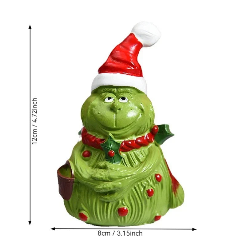 Christmas Figurine Polyresin Weather-Resistant Multi-Color