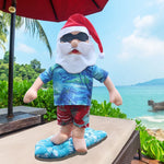 Christmas Figurine Surfing Santa Lightweight & Weather-Resistant