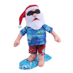 Christmas Figurine Surfing Santa Lightweight & Weather-Resistant