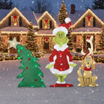Christmas Garden Decoration LED-Lit Weather-Resistant with Ground Stakes