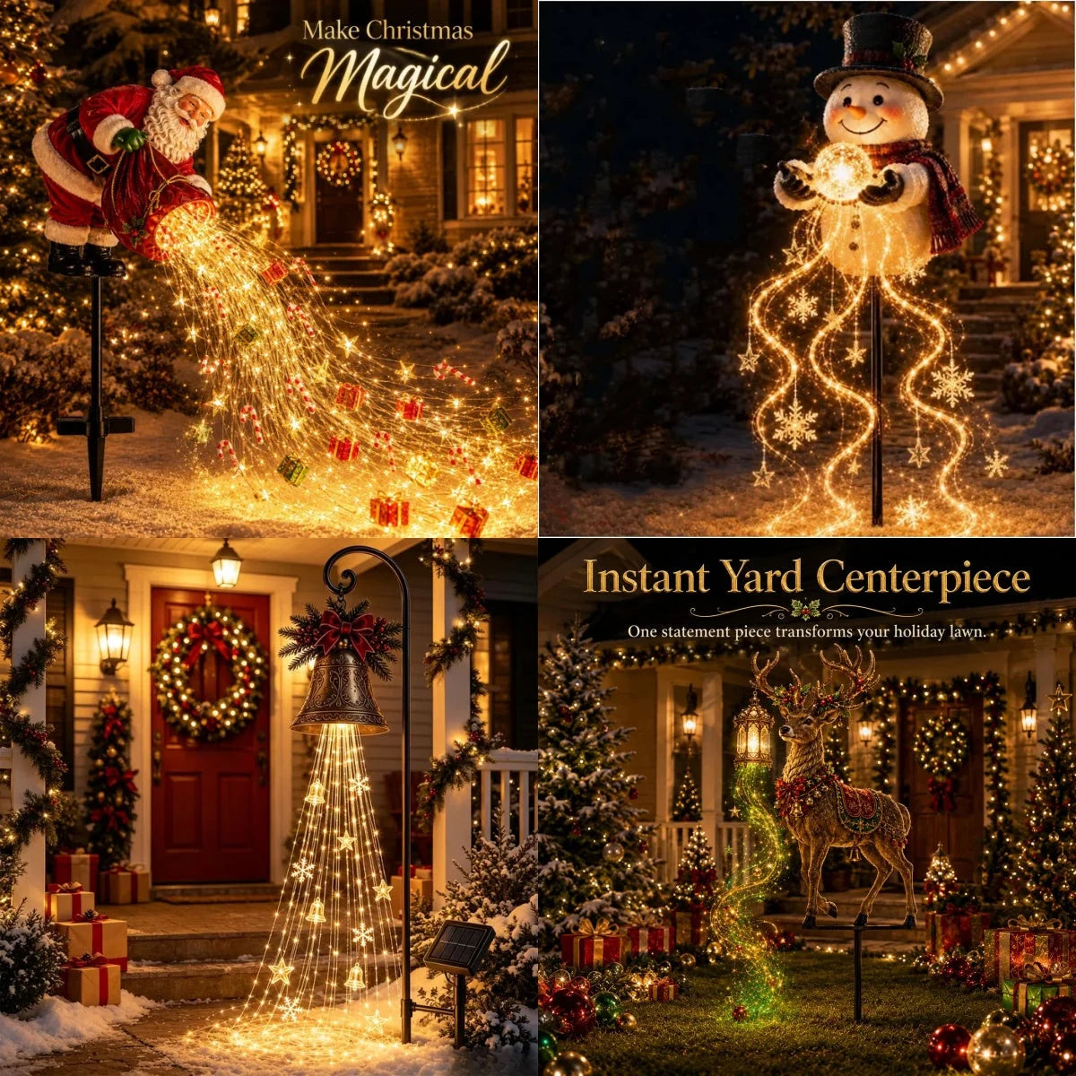 Christmas Garden Light Stake Animated LED Outdoor Decor