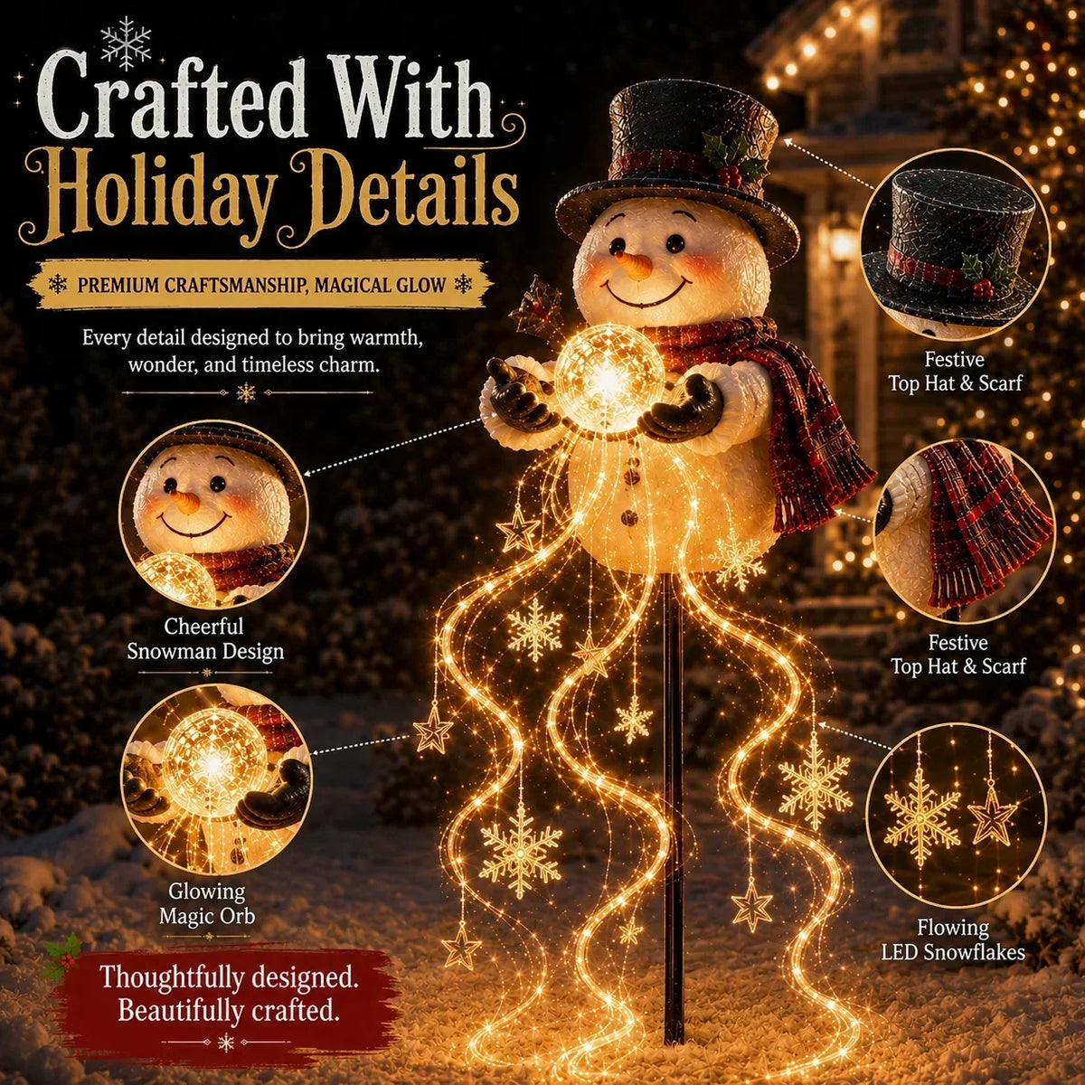 Christmas Garden Light Stake Animated LED Outdoor Decor