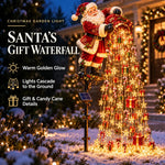 Christmas Garden Light Stakes Solar-Powered Cascading LED Lights