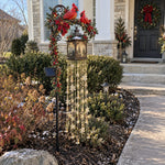 Christmas Garden Light Stakes Solar-Powered Cascading LED Lights