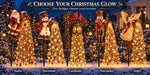 Christmas Garden Light Stakes Solar-Powered Cascading LED Lights