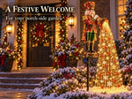 Christmas Garden Light Stakes Solar-Powered Cascading LED Lights