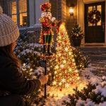 Christmas Garden Light Stakes Solar-Powered Cascading LED Lights