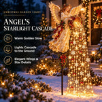 Christmas Garden Light Stakes Solar-Powered Cascading LED Lights