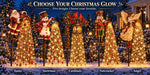 Christmas Garden Light Stakes Solar-Powered Cascading LED Lights