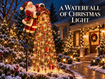Christmas Garden Light Stakes Solar-Powered Cascading LED Lights
