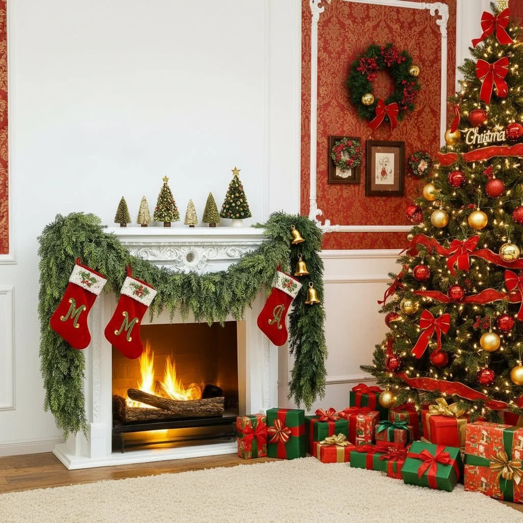 Christmas Garland Artificial Cedar 71-Inch Flexible Branches