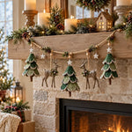 Christmas Garland Illuminated Woodland Deer 31.5 Inch