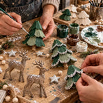 Christmas Garland Illuminated Woodland Deer 31.5 Inch