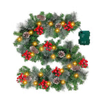 Christmas Garland LED Timer & Weatherproof