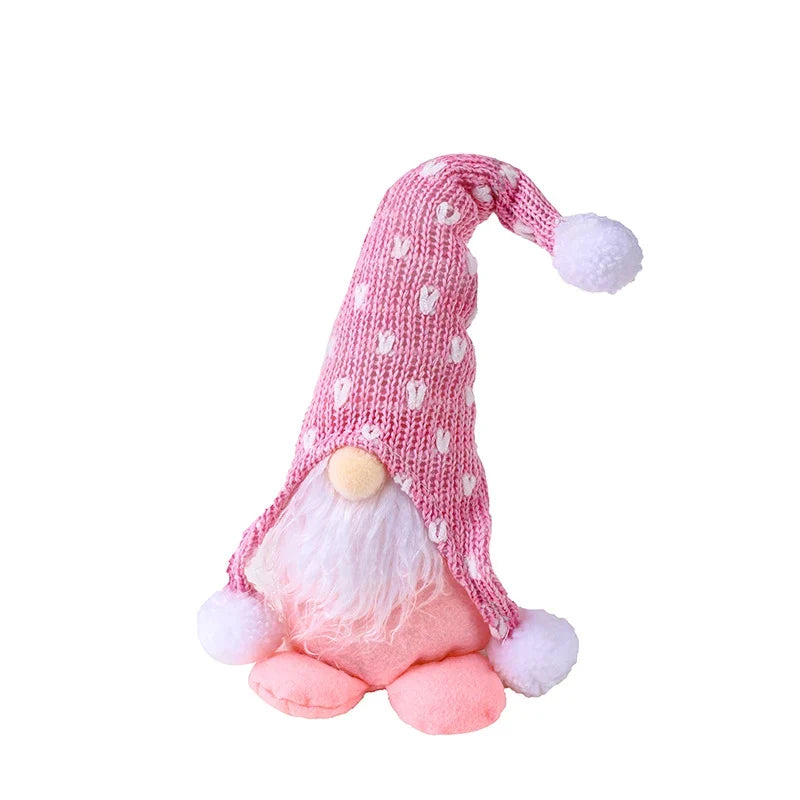 Christmas Gnome Figure White Beard Durable Tabletop Decor