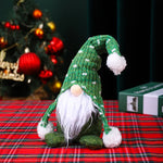 Christmas Gnome Figure White Beard Durable Tabletop Decor