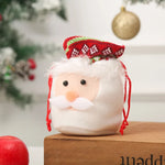 Christmas Gnome Figurine Plush Face & Gift Sack