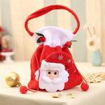 Christmas Gnome Figurine Plush Face & Gift Sack