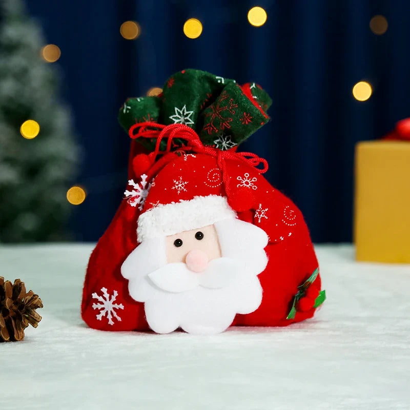 Christmas Gnome Soft Face With Gift Sack