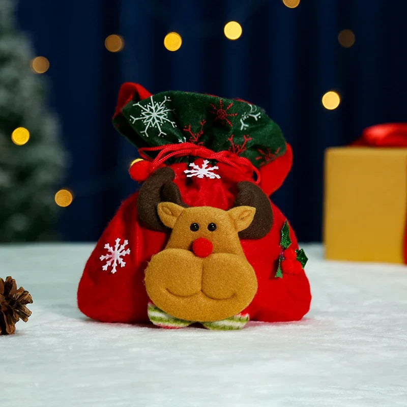 Christmas Gnome Soft Face With Gift Sack
