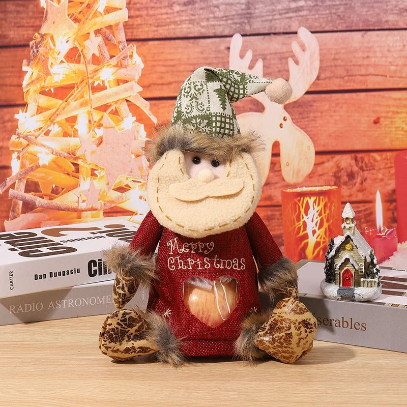Christmas Gnome Soft Face With Gift Sack