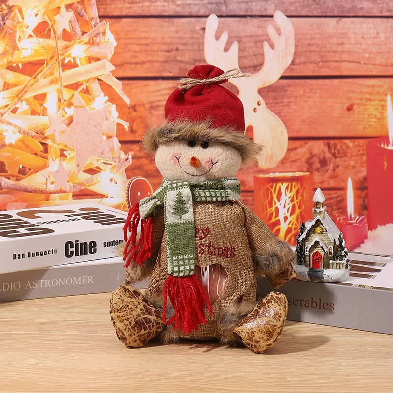 Christmas Gnome Soft Face With Gift Sack