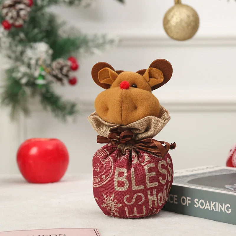 Christmas Gnome Soft Face With Gift Sack