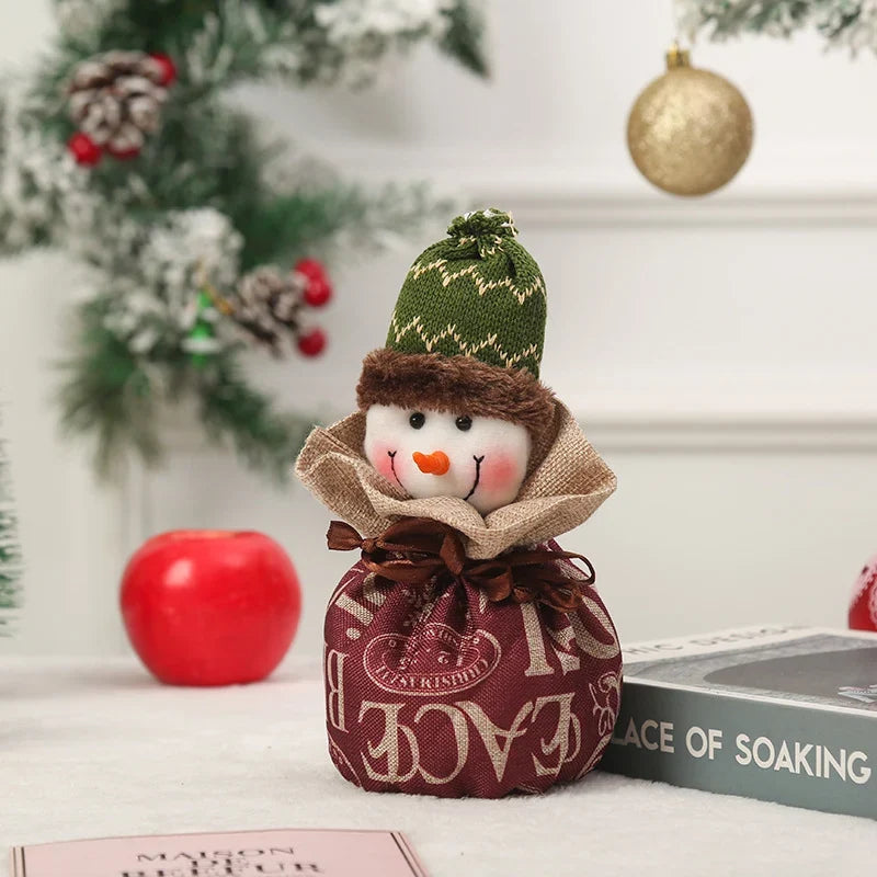 Christmas Gnome Soft Face With Gift Sack