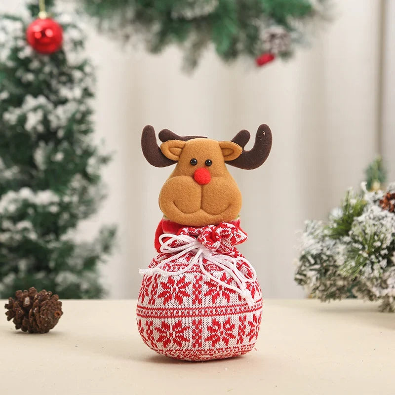 Christmas Gnome Soft Face With Gift Sack