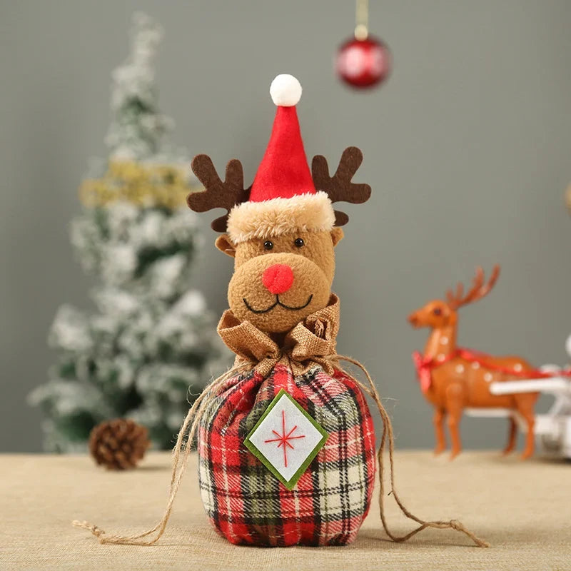 Christmas Gnome Soft Face With Gift Sack