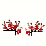 Christmas Hanging Decoration Santa & Reindeer Easy Hang