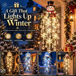 Christmas Hanging Light Cascading LED Snowflake Design
