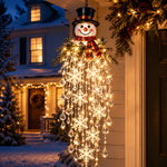 Christmas Hanging Light Cascading LED Snowflake Design