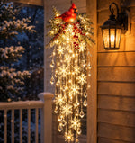 Christmas Hanging Light Cascading LED Snowflake Design